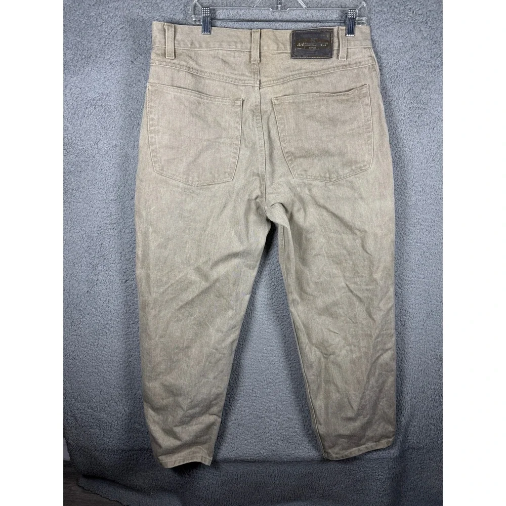 Anchor Blue Baggy Fit Jeans Men 36x30(34) Tan Khaki Denim 90s Skater Made in USA